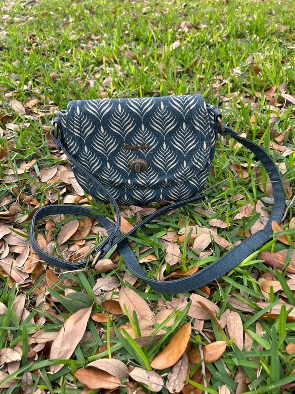 Brakeburn Women Bags Blue Patterned Crossbody Bag